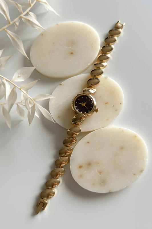 Rhea Bordo Kadran Çelik Oval Tasarım Kordon Kadın Kol Saati - 1