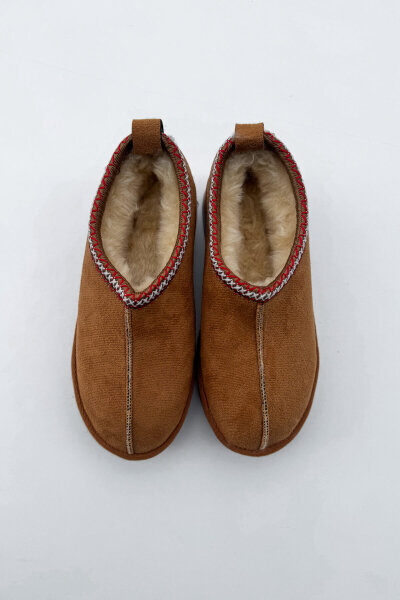 SET2026 Taba Üçlü Bilek Boy Ayakkabı-Çanta-Şapka Deri Üçlü Set - 8