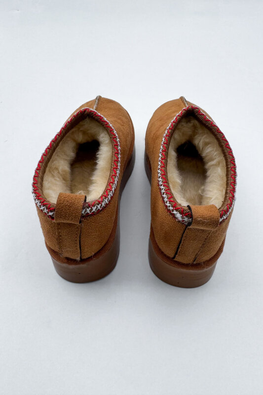 SET2026 Taba Üçlü Bilek Boy Ayakkabı-Çanta-Şapka Deri Üçlü Set - 9