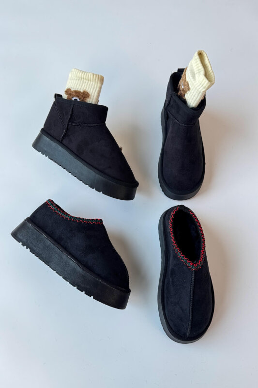 SET2030 Siyah Bilek Boy - Orta Boy İkili Bot Seti - Ücretsiz Kargo - 1