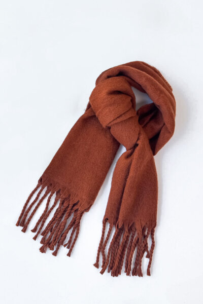 SET2039 Taba Orta Boy Bot-Çanta-Şapka-Şal Dörtlü Kürklü Set - 5