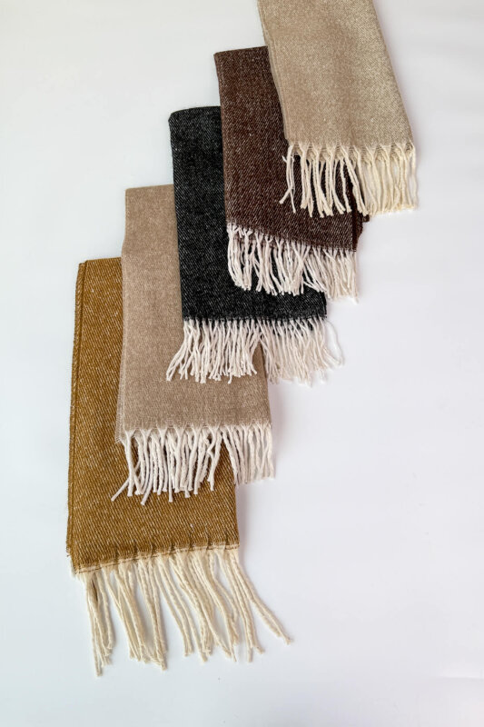 SET2040 Siyah Bilek Boy Bot-Cap-Çanta-Şal Dörtlü Set - 5