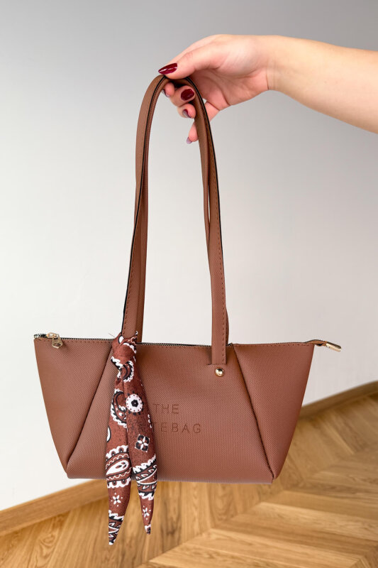 SET2040 Taba Bilek Boy Bot-Cap-Çanta-Şal Dörtlü Set - 3