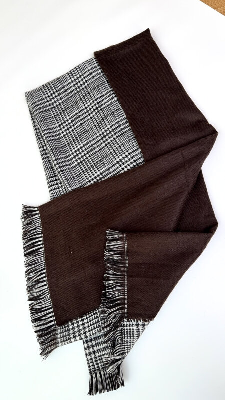 SET2041 Acı Kahve Örgü Bilek Bot-Cap-Şal-Gözlük Dörtlü Set - 3