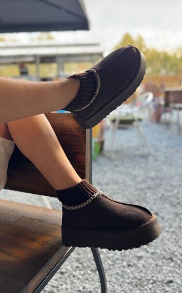 SET2041 Acı Kahve Örgü Bilek Bot-Cap-Şal-Gözlük Dörtlü Set (1)