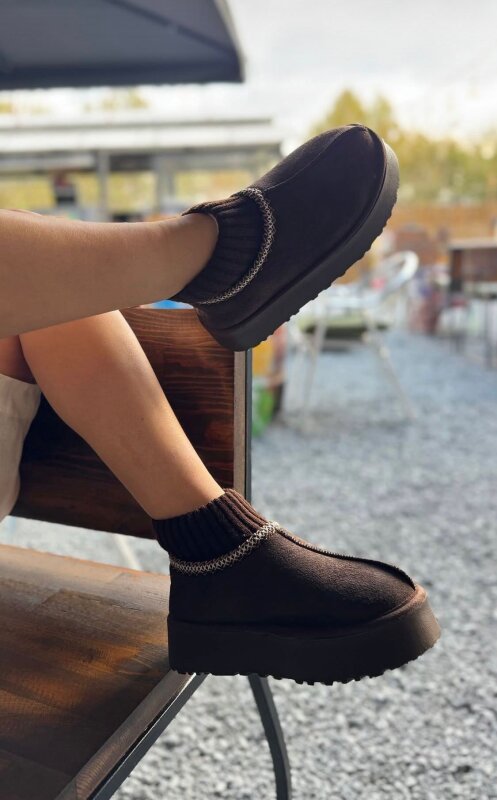 SET2041 Acı Kahve Örgü Bilek Bot-Cap-Şal-Gözlük Dörtlü Set - 2