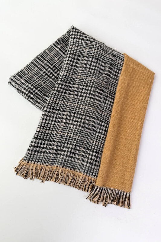 SET2041 Vizon Örgü Bilek Bot-Cap-Şal-Gözlük Dörtlü Set - 2