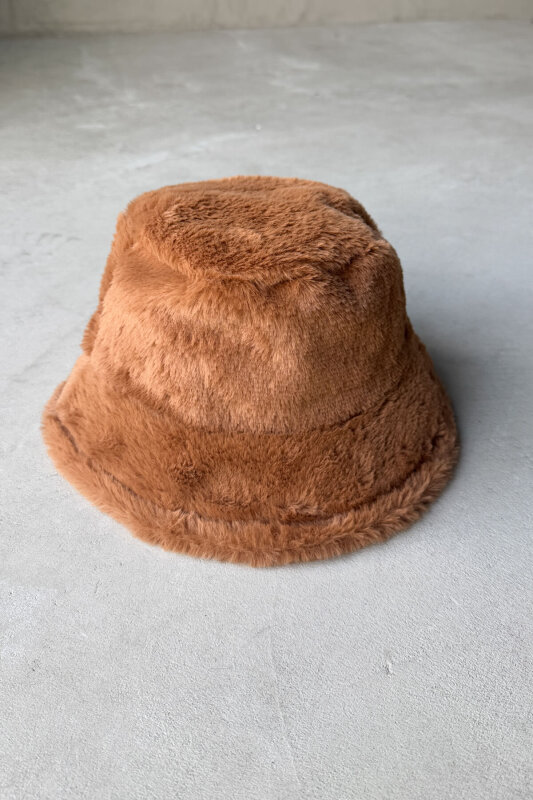 SET2044 Taba Bilek Boy Bot-Şapka-Çanta Kürklü Üçlü Set - 4