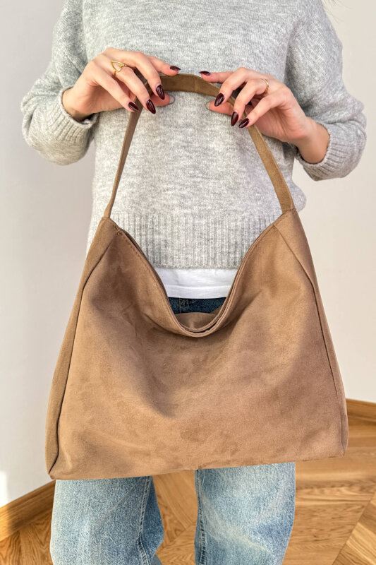 SET2047 Vizon Orta Boy Bot-Bucket Şapka-Çanta-Şal Dörtlü Set - 3