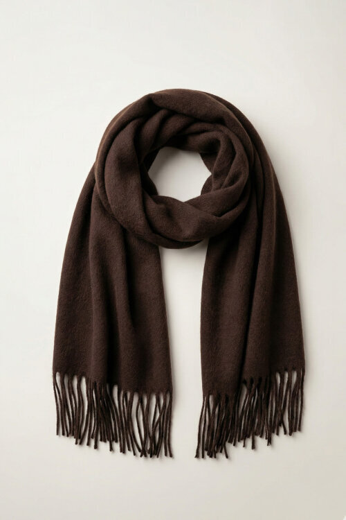 SET2049 Acı Kahve Orta Boy Bot-Çanta-Şal Üçlü Set - 4