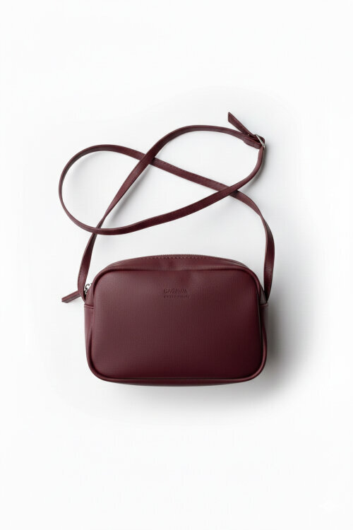 SET2052 Bordo-Siyah Bilek Boy Bot-Çanta-Şal-Şapka Dörtlü Set - 5