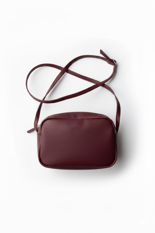 SET2052 Bordo-Siyah Bilek Boy Bot-Çanta-Şal-Şapka Dörtlü Set - 5