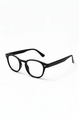 ŞFF-0005 Siyah Şeffaf Cam Kalın Çerçeveli İmaj Gözlüğü - Cappmoda