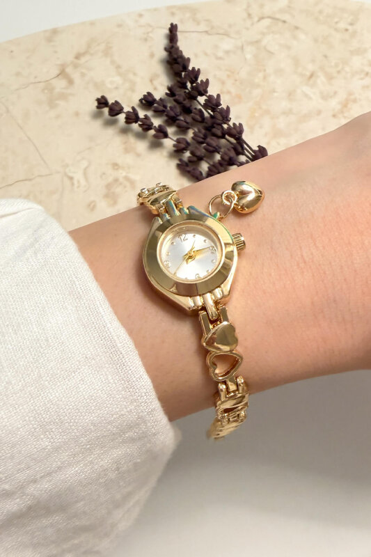 Shine Kadran Gold Kalpli Metal Kordon Kadın Kol Saati - 3