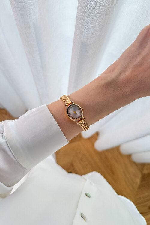 Sienna Serisi Siyah Süet Babet-Çanta-Kemer-Saat Seti - 5