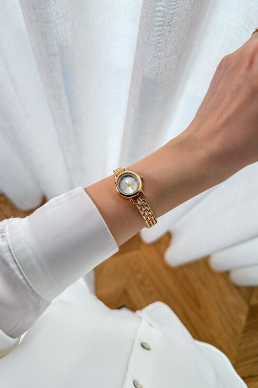 Sienna Serisi Taba Süet Babet-Çanta-Kemer-Saat Seti - 5