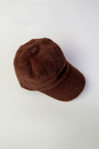 ŞPK-2004 Acı Kahve Tüylü Dokulu Cap - Cappmoda