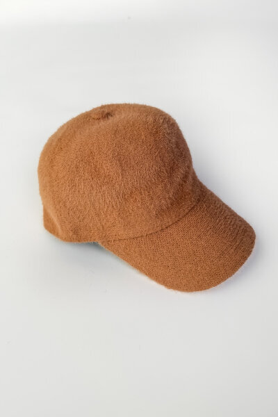 ŞPK-2004 Taba Tüylü Dokulu Cap - Cappmoda