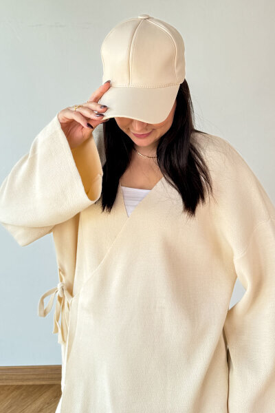 ŞPK-2005 Taş Rengi Suni Deri Cap Şapka (1)