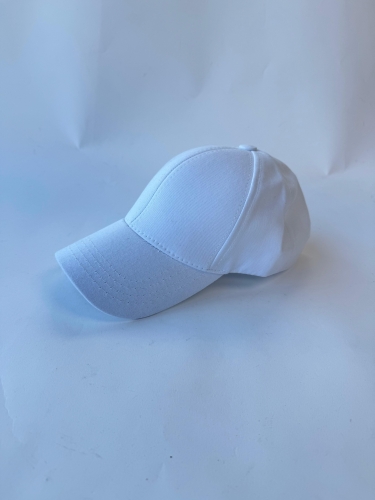 ŞPK-2009 Beyaz Kumaş Cap Şapka - Cappmoda
