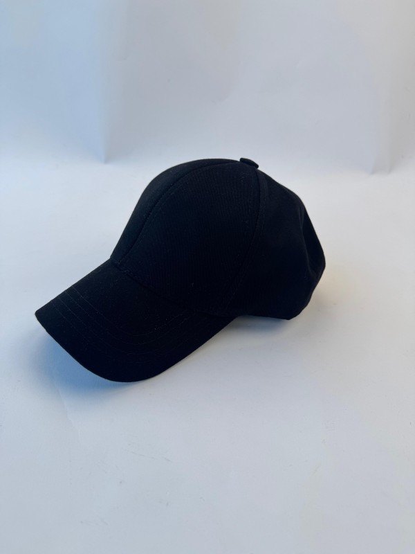 ŞPK-2009 Siyah Kumaş Cap Şapka - 1