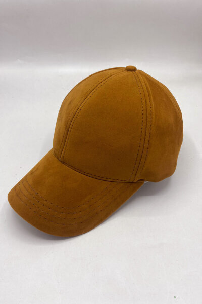 ŞPK-2010 Taba Süet Basic Cap Şapka  - 2