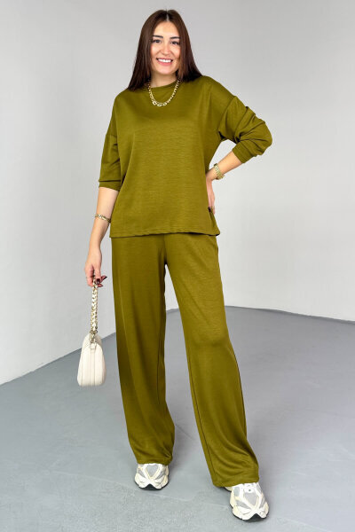 TKM-13344 Haki Modal Kumaş Basic İkili Takım - 3