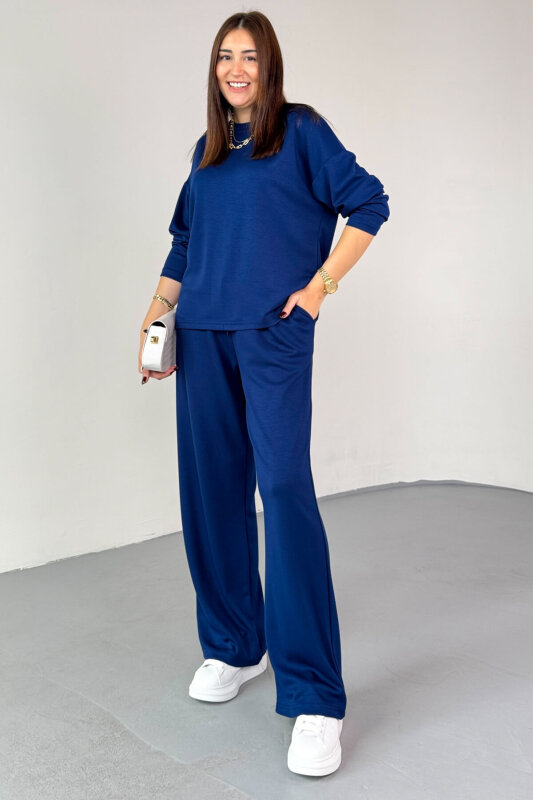 TKM-13344 Lacivert Modal Kumaş Basic İkili Takım - 4