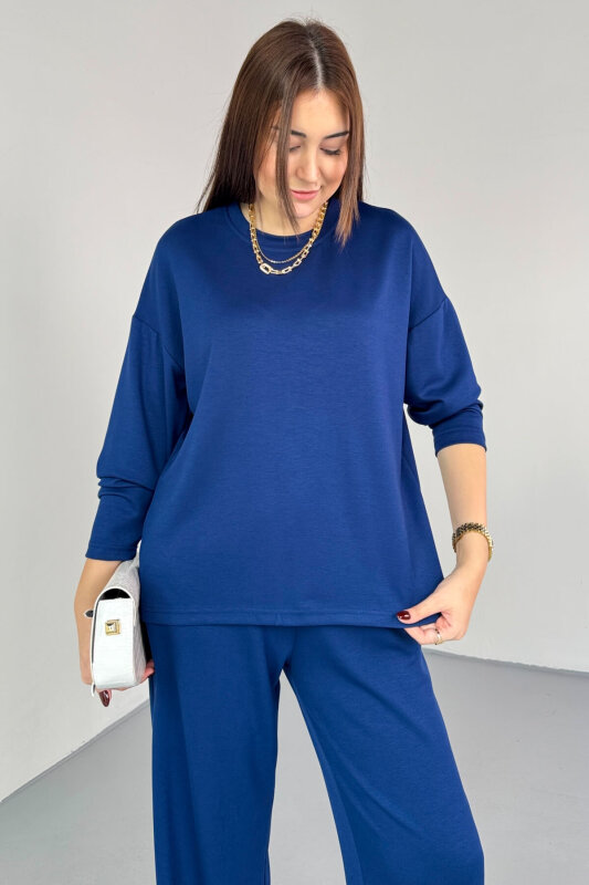 TKM-13344 Lacivert Modal Kumaş Basic İkili Takım - 2