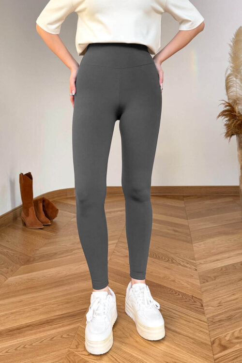 TYT-1540 Füme Yüksek Bel Polarlı Tayt