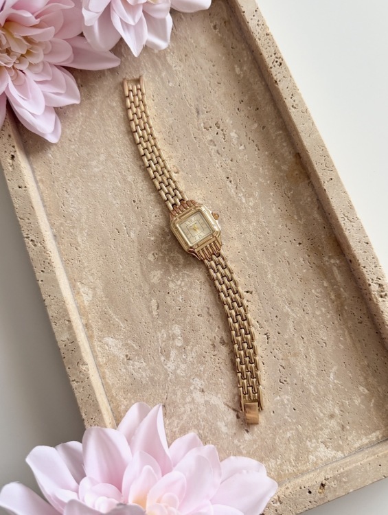 Vanessa Gold Kare Kadran Çelik Kordon Kadın Kol Saati - 1